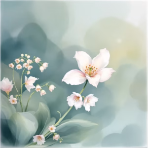Lily of the Valley Floral Ceramic Wall Tile