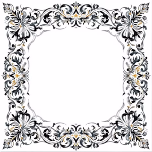 Vintage-Style Floral Pattern Ceramic Border Wall Tile