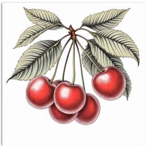 Cherry Fruit Ceramic Wall Tile