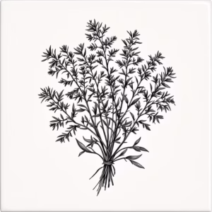 Chives Herb Ceramic Wall Tile