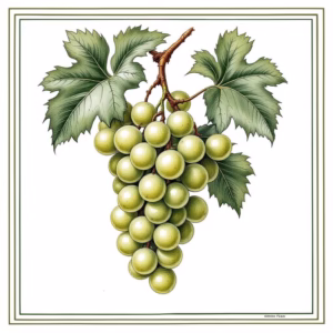 Green Grapes Ceramic Wall Tile
