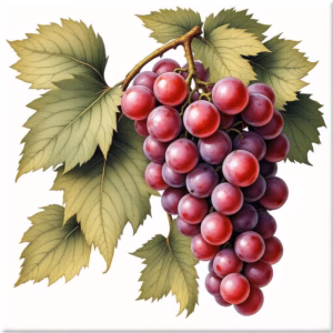 Red Grapes Ceramic Wall Tile