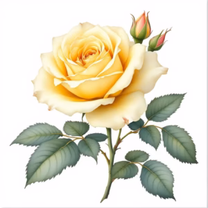 Yellow Rose Ceramic Wall Tile
