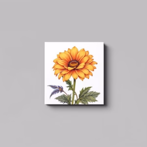 Echinacea Flower Ceramic Wall Tile