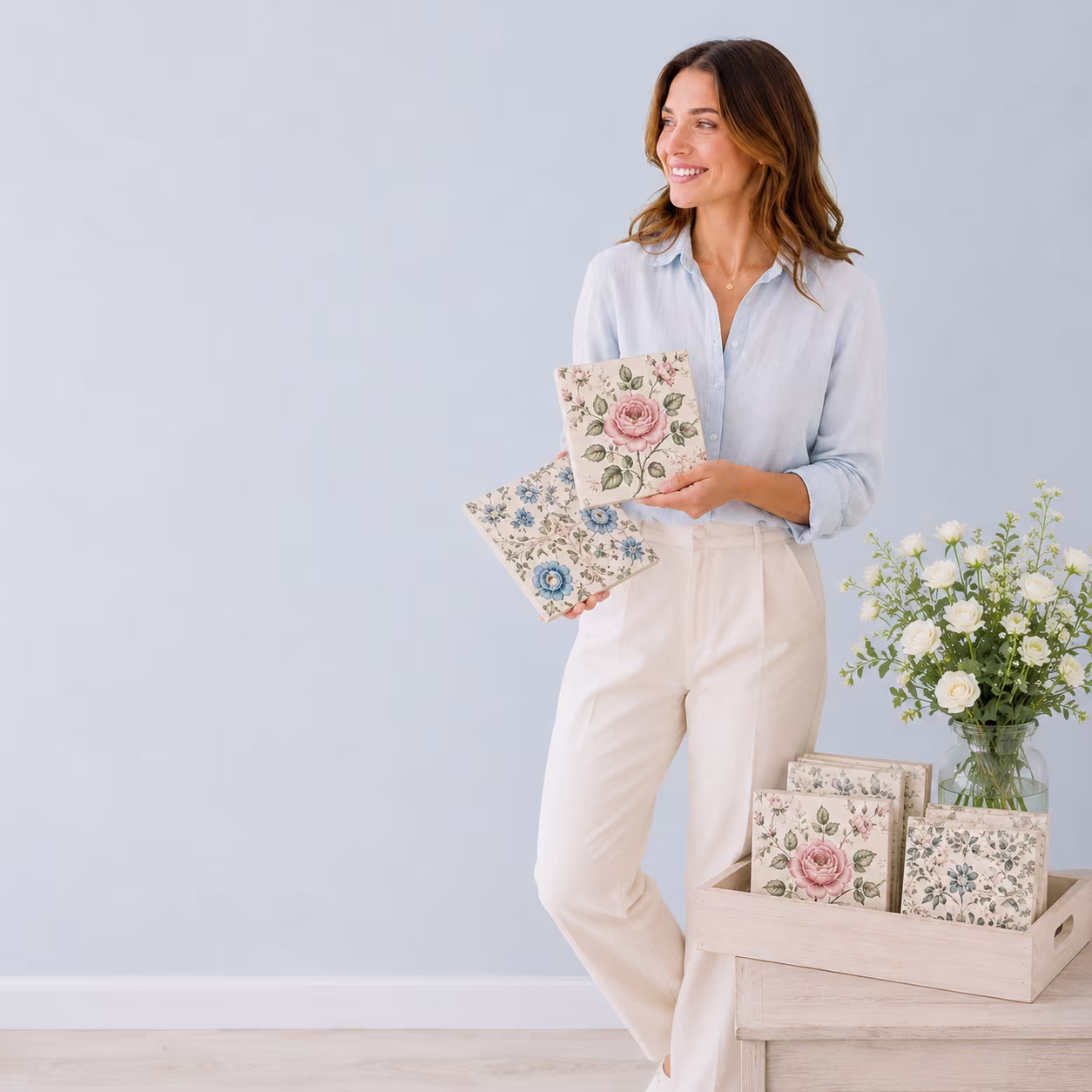 Floral tiles